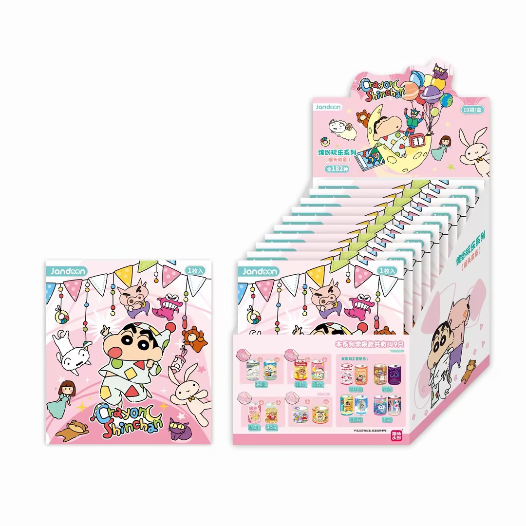 简动文创 蜡笔小新缤纷玩乐系列 罐头收藏徽章（代拆）