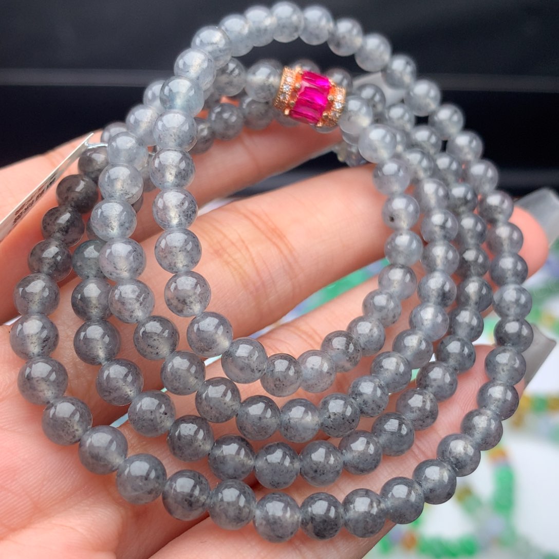 翡翠手链未镶嵌卡