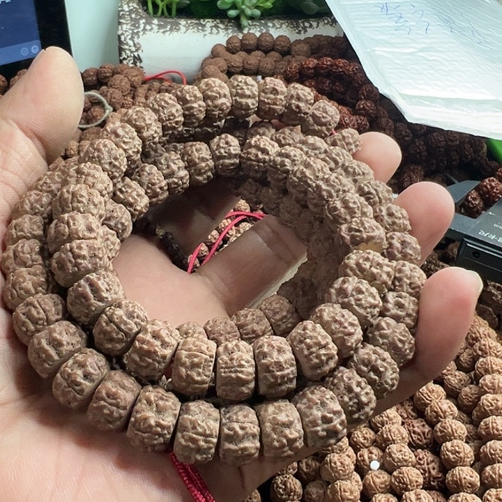 手串金刚菩提藏切红皮双圈脖挂