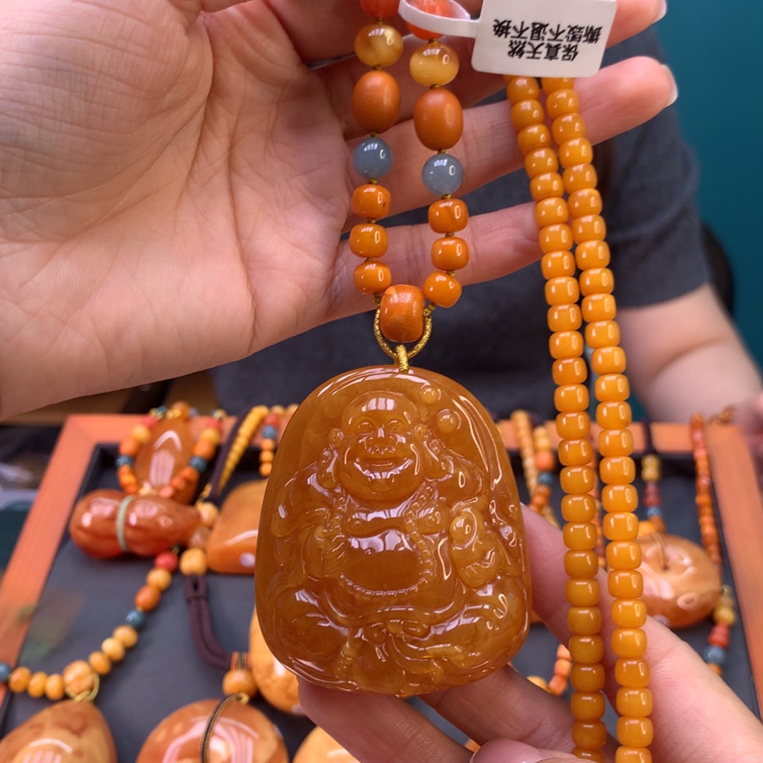 蜜蜡未镶嵌颈饰天然