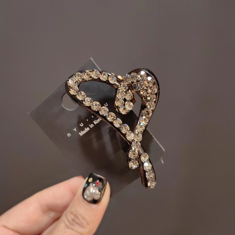 韩版施家钻抓夹网红款碎发夹7公分半扎发夹时尚顶夹百搭边夹头饰