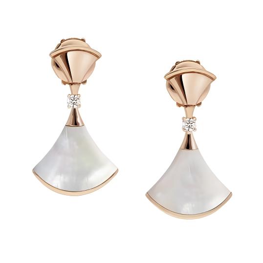 耳饰 时尚轻奢双层扇子耳饰