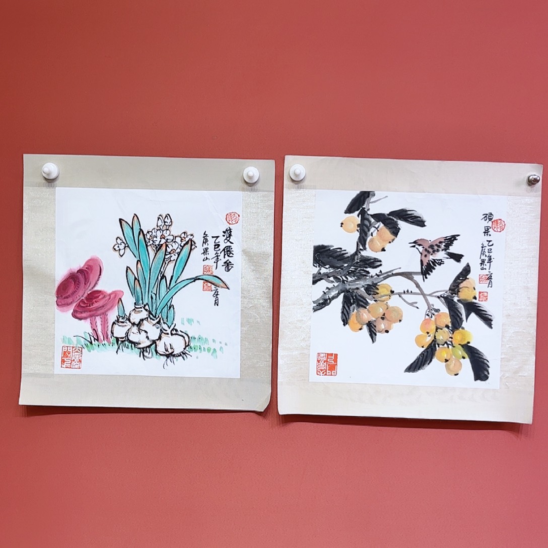 国画侯果山老师亲笔手绘作品朵 