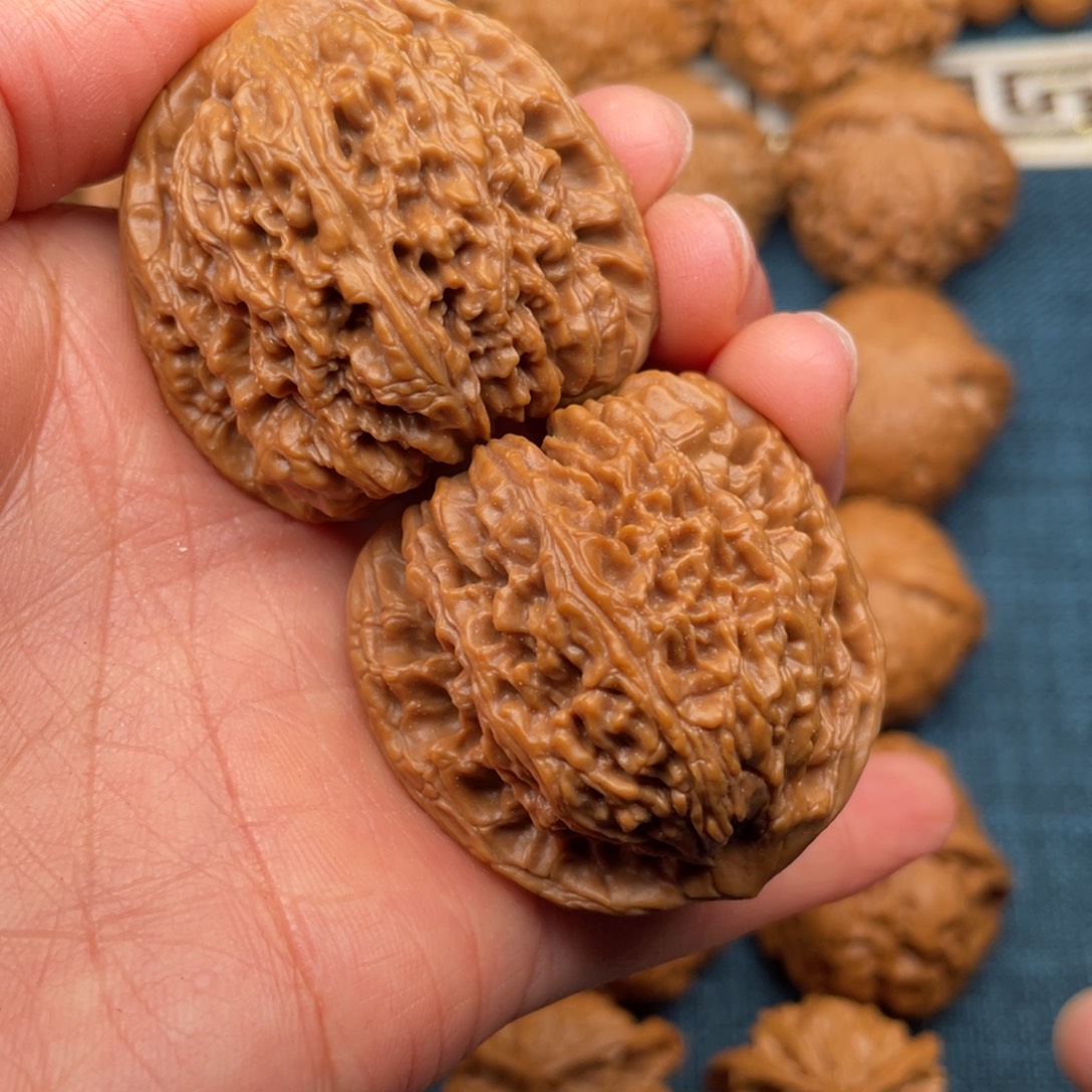 把件文玩核桃41高炮南疆拉丝蚂蚁纹