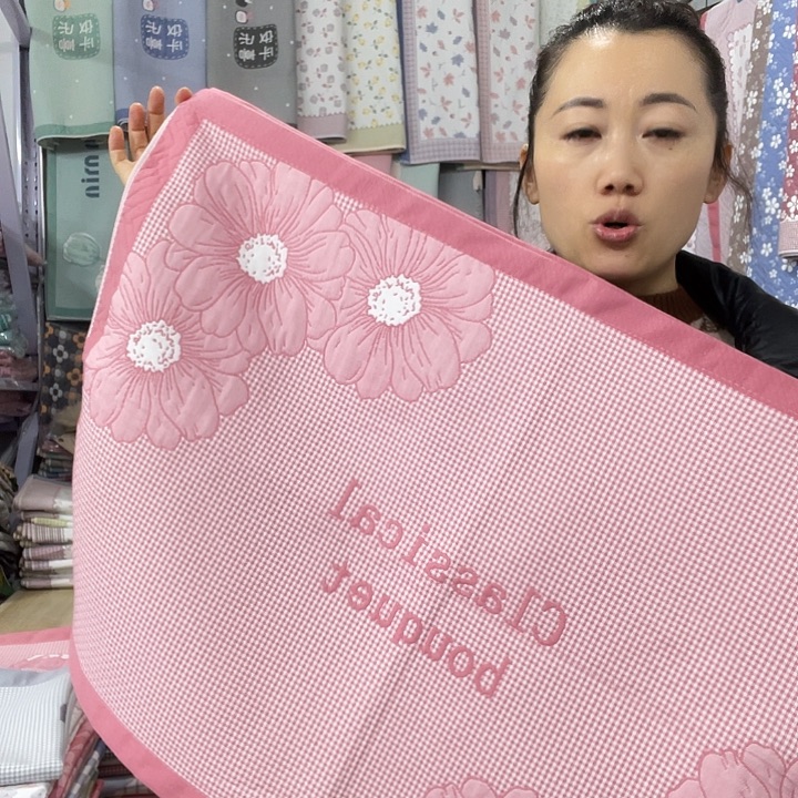 棉特价促销粉色花开富贵