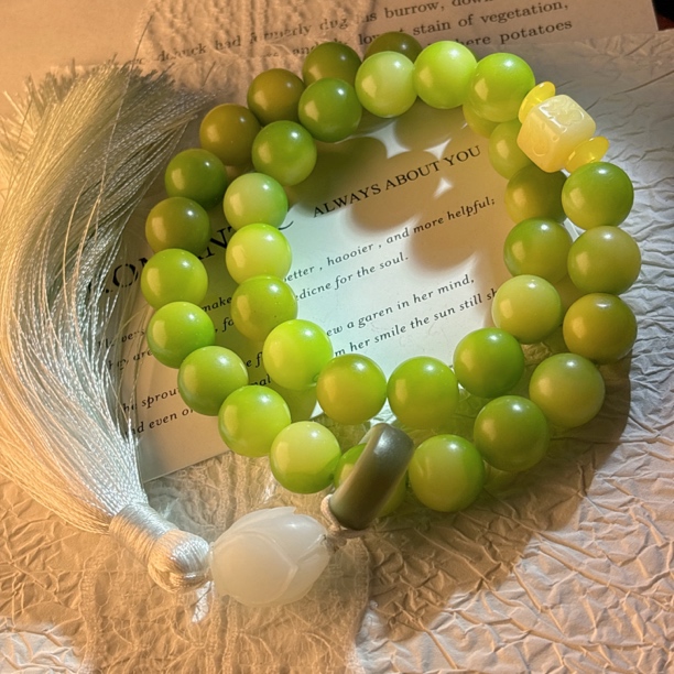 X001-2青苹果菩提手持-规格12mm（无礼盒）