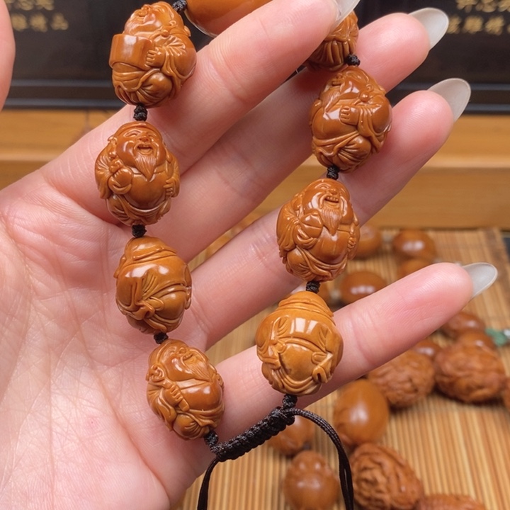 橄榄核手串一青老师财神