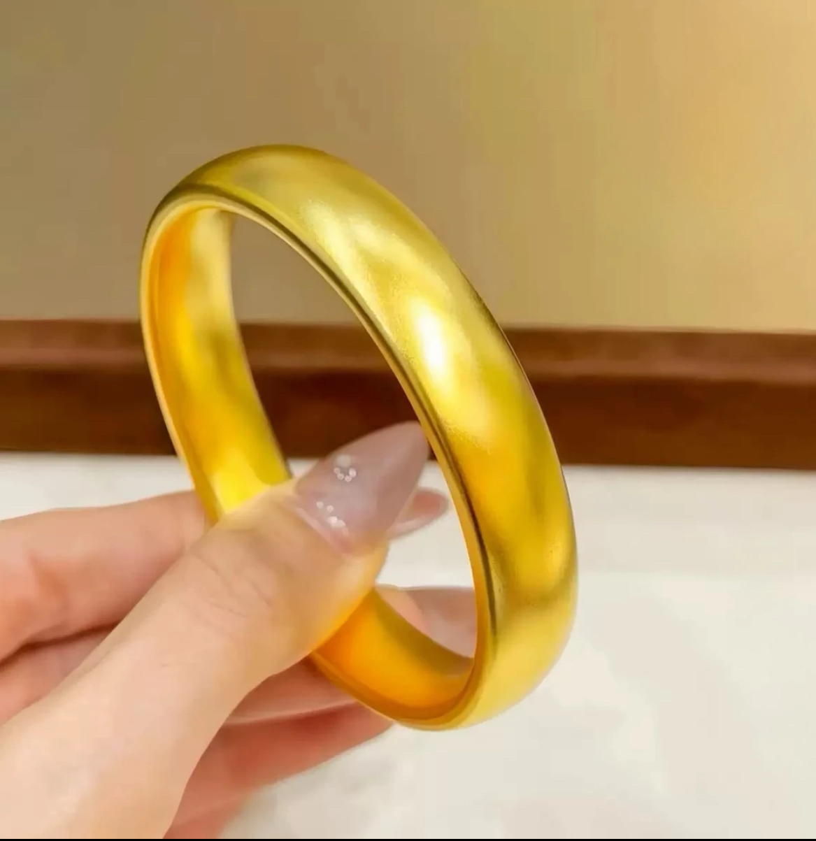 铜合金手镯 铜合金 经典设计加宽镜面气质百搭饰品