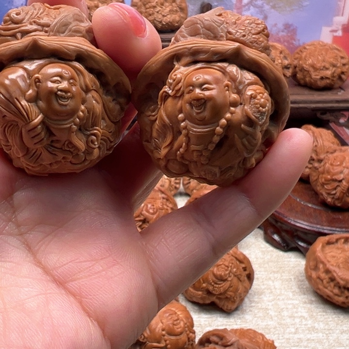 把件核桃蛤蟆头弥勒