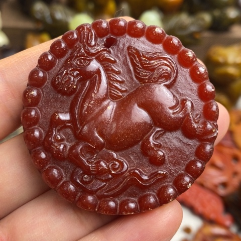 蛇纹石玉未镶嵌颈饰89