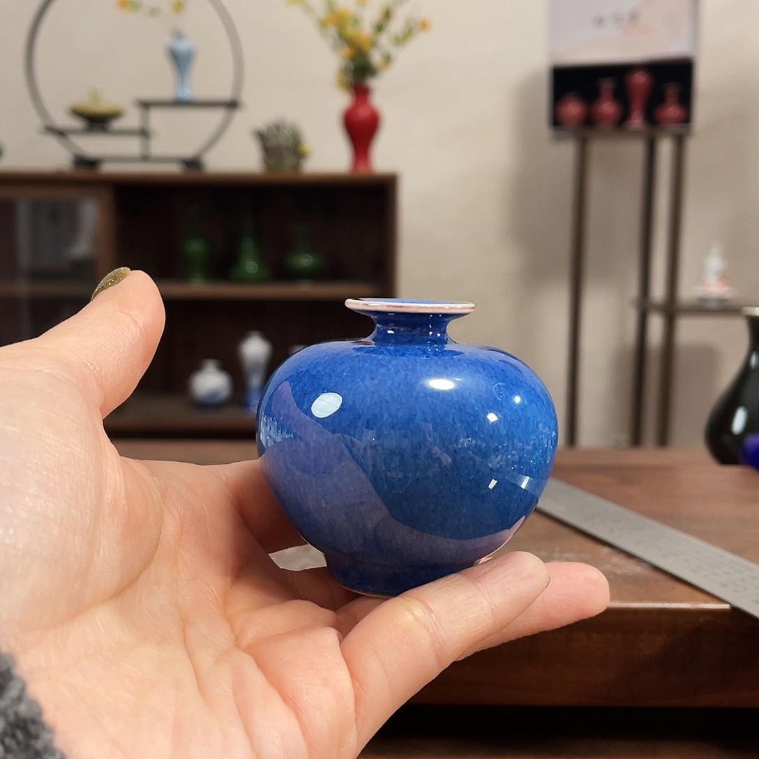 瓷片陶瓷艺术小花瓶