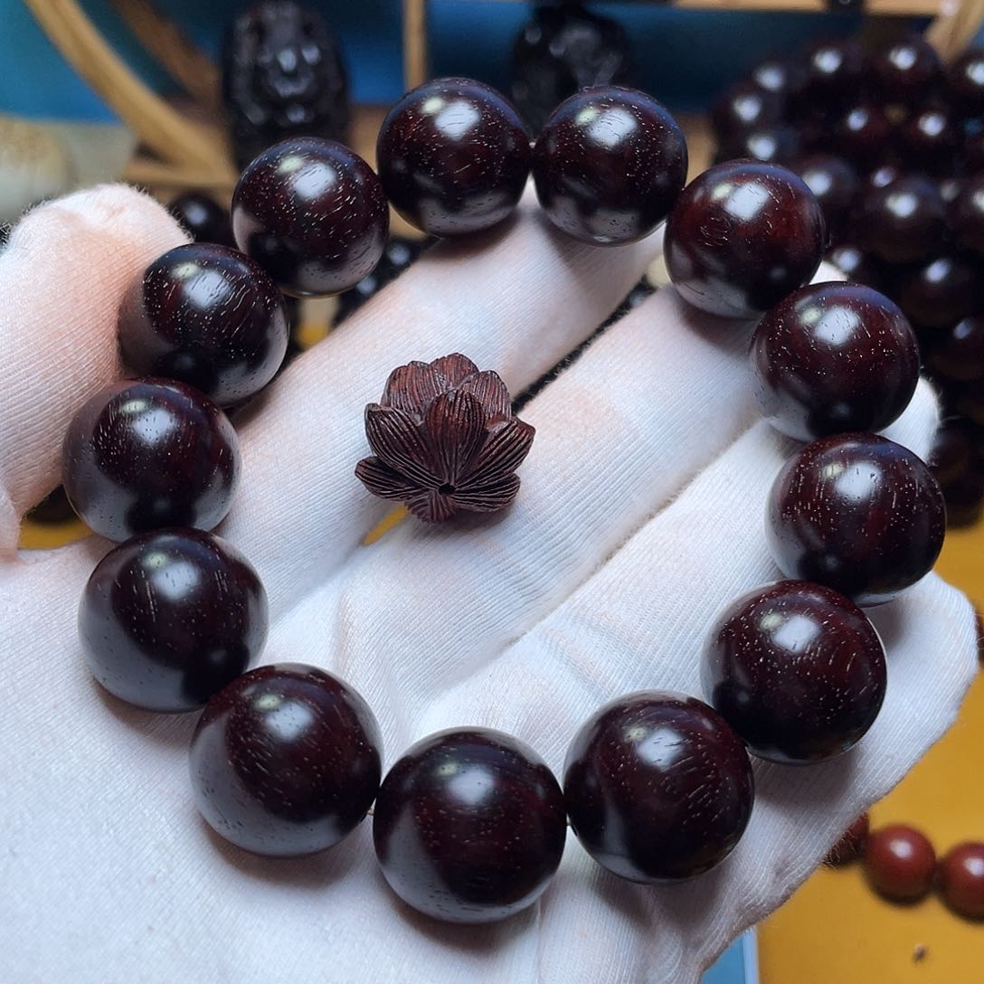 小叶紫檀手串/手链肥***碧原汁原味1.8