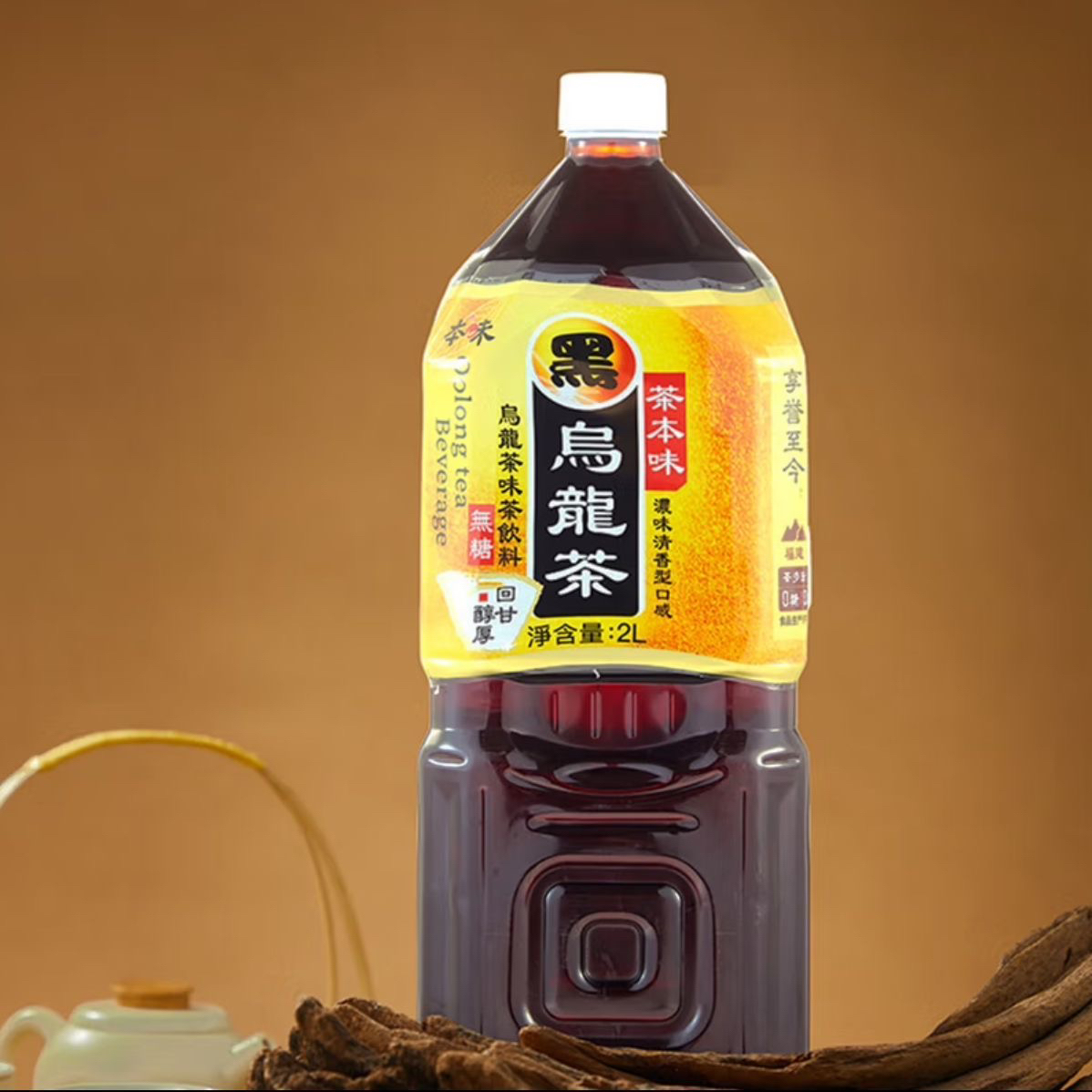 茶本味黑鸟龙茶味无糖茶饮料2L茶香浓郁家庭聚会分享装调味茶饮料