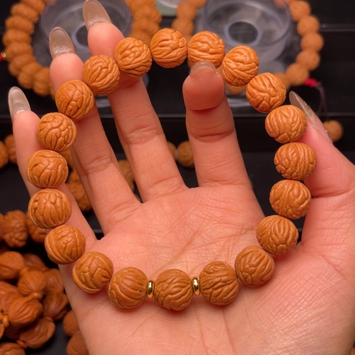 桃核手串1.3尺寸聚宝盆（39号链接）