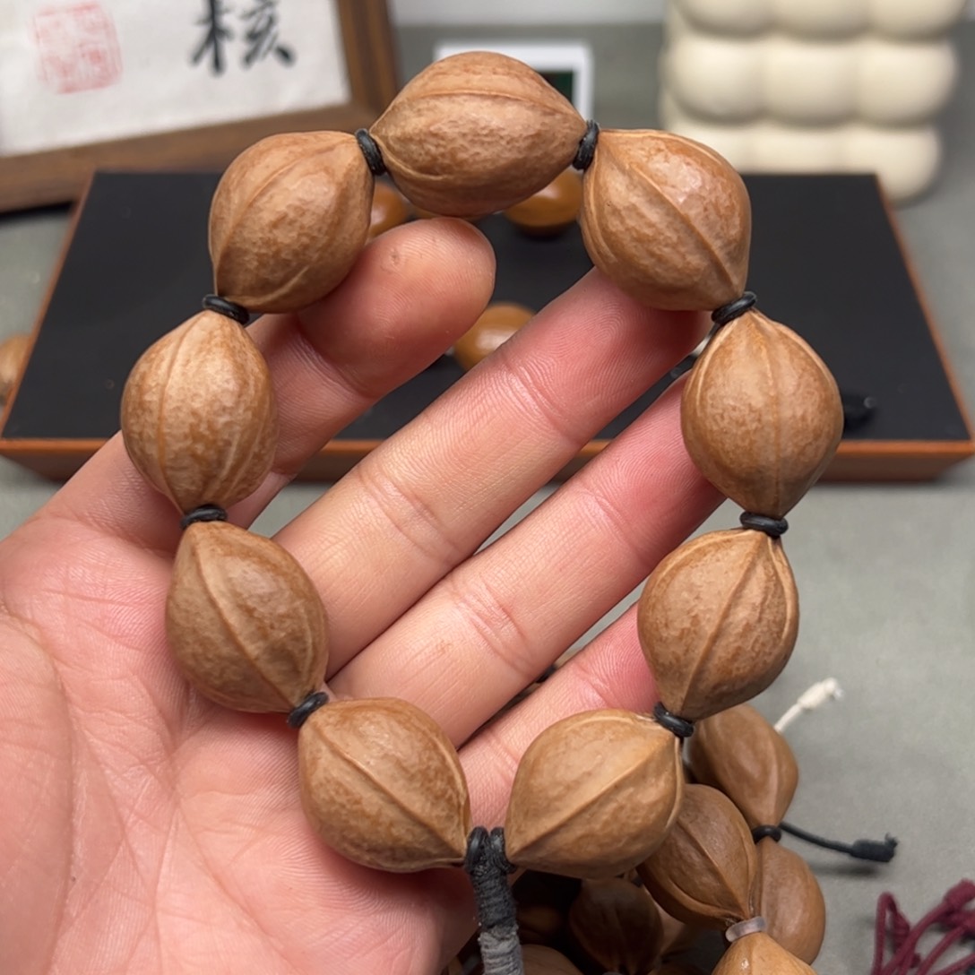 橄榄核手串/手链原生态2129头货