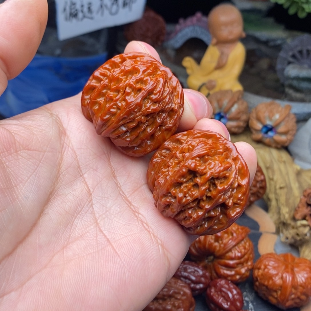 阿***店把件文玩核桃四座楼