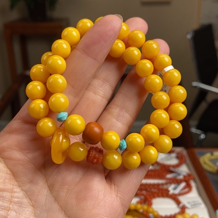 琥珀手链未镶嵌蜜蜡手串9