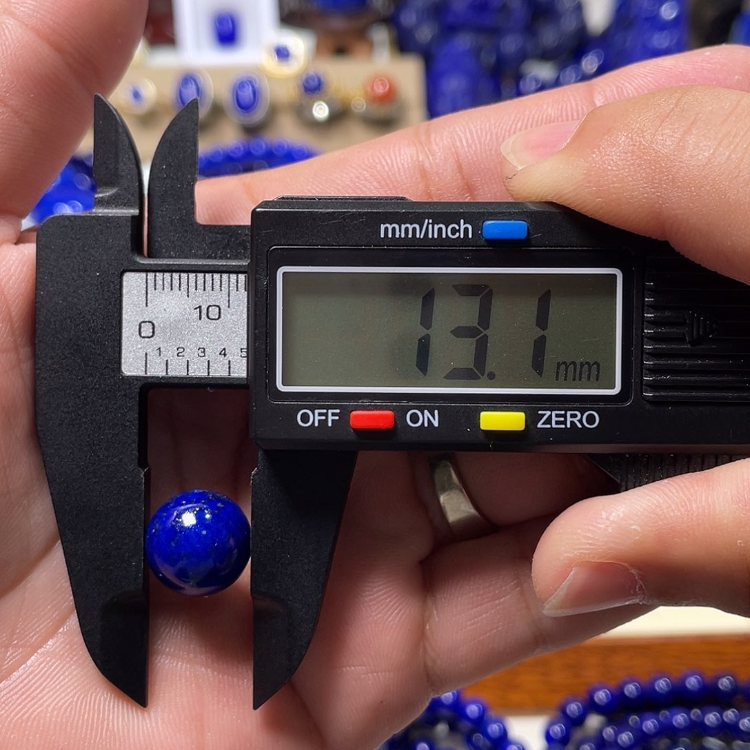 M***e青金石未镶嵌精品13.1mm单珠（无白）