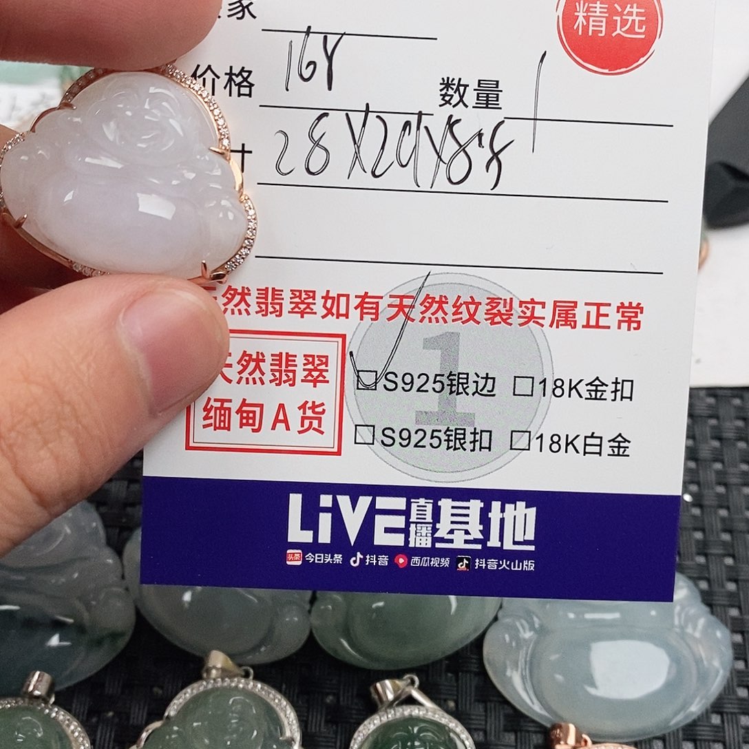 翡翠银S925镶嵌颈饰