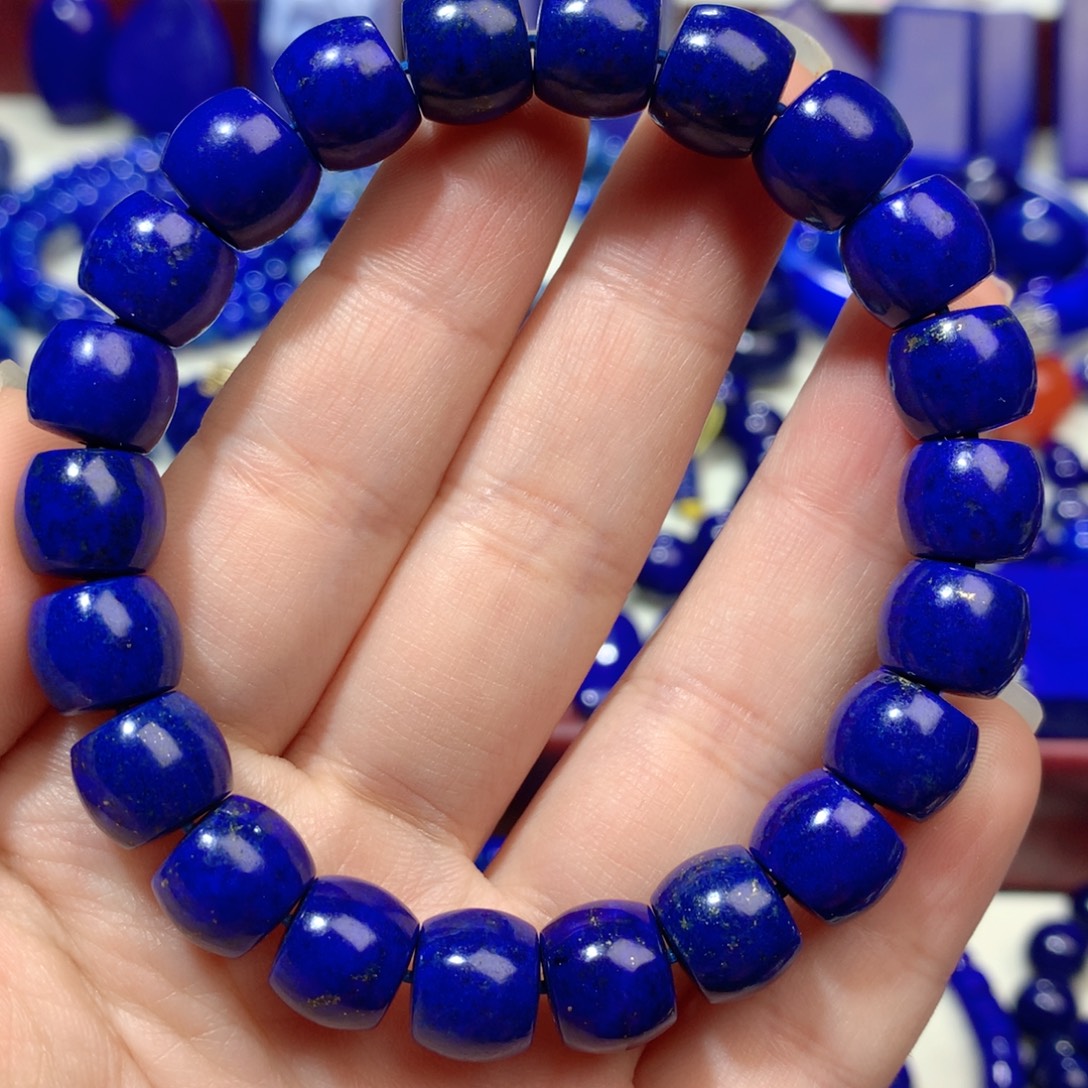 青金石未镶嵌10m老型手链