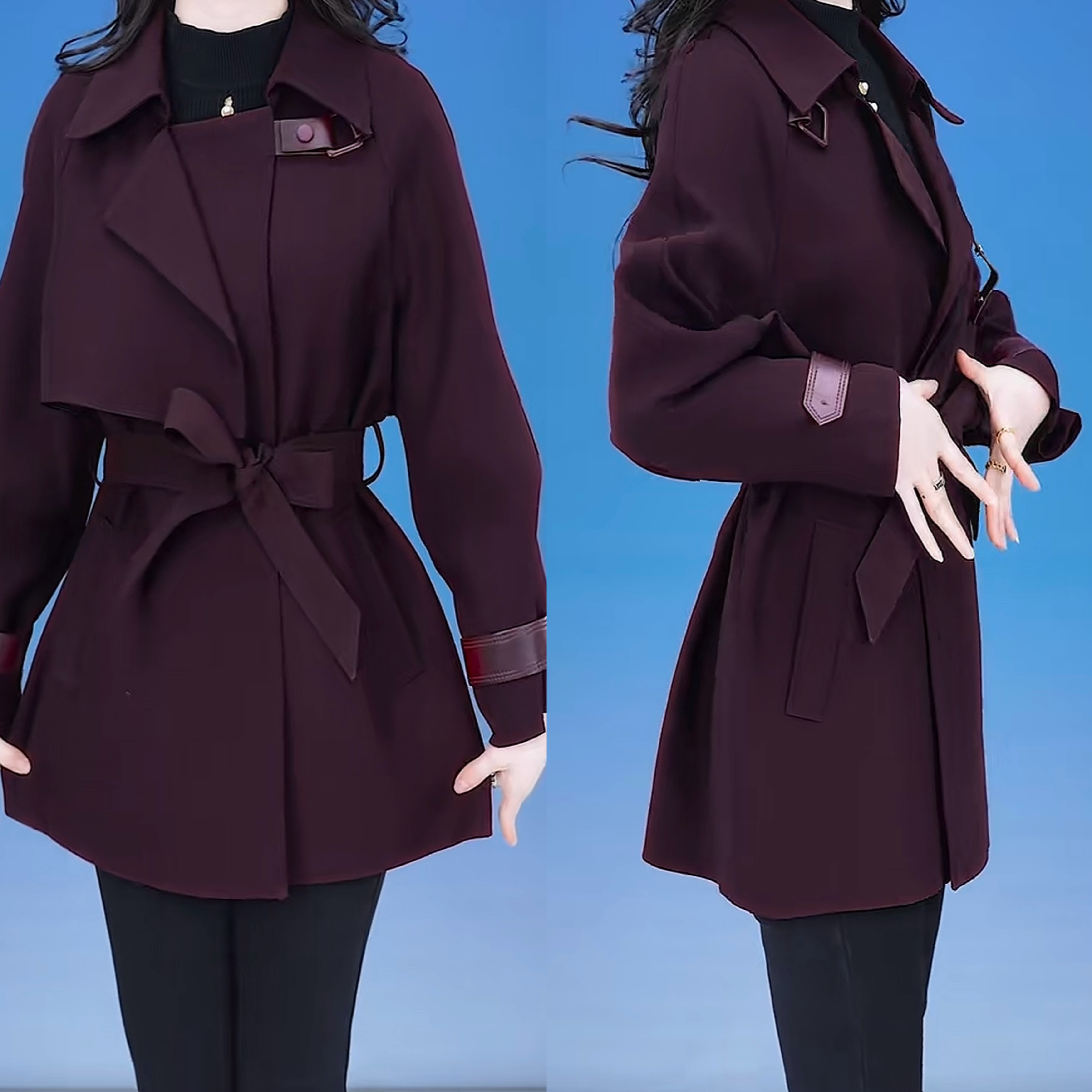2025秋季新款女士风衣外套洋气减龄高端修身显瘦爆款西装