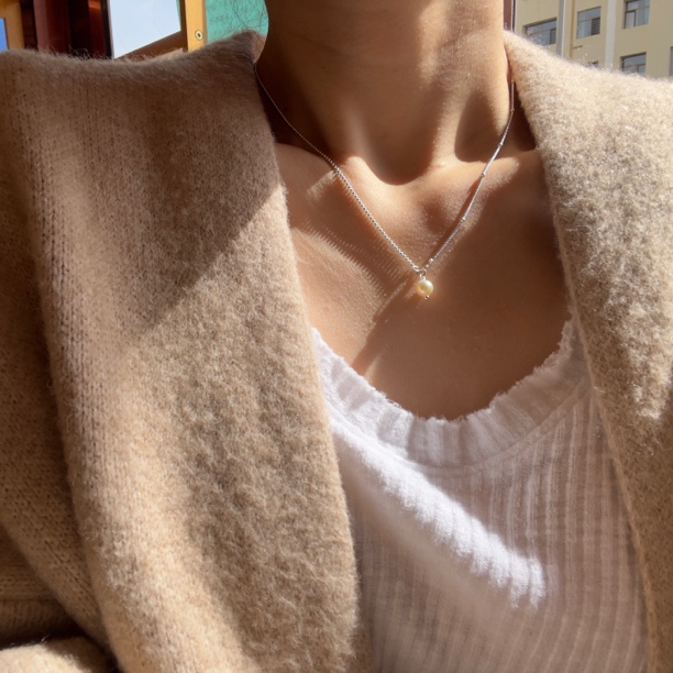 链子925银 925纯银项链 泡泡 小众百搭简约项链