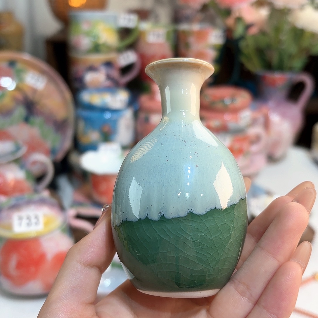 景德镇手绘高温釉下彩陶瓷茶具
