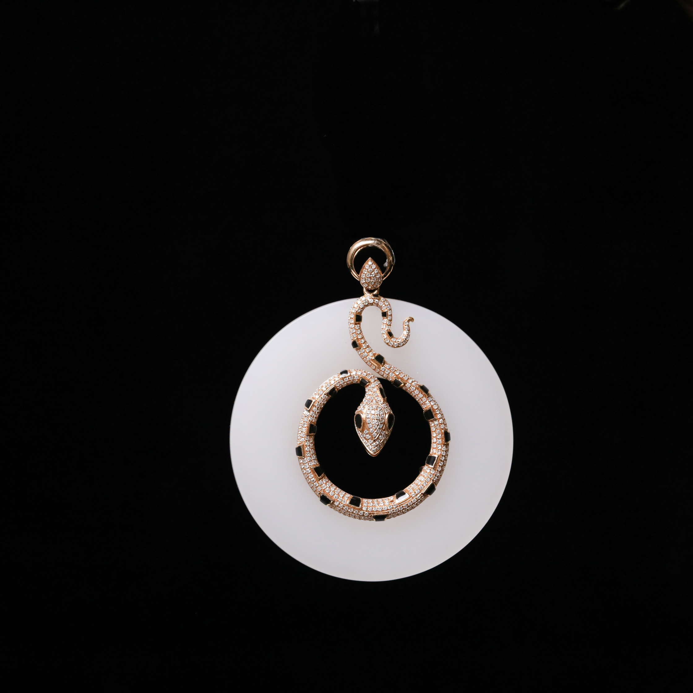 18K金白玉平安圈 -25GJ2590-1