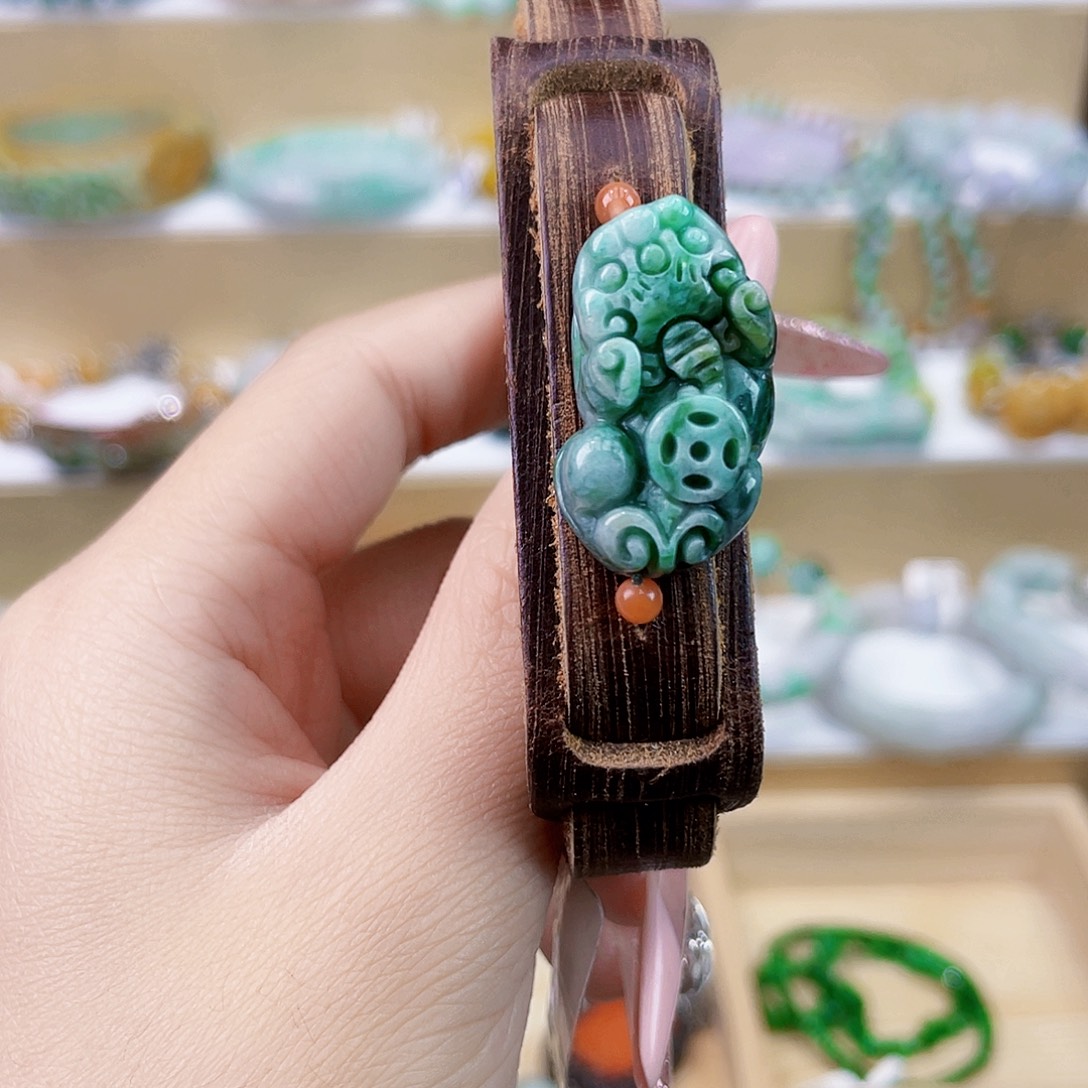 翡翠未镶嵌手链手链