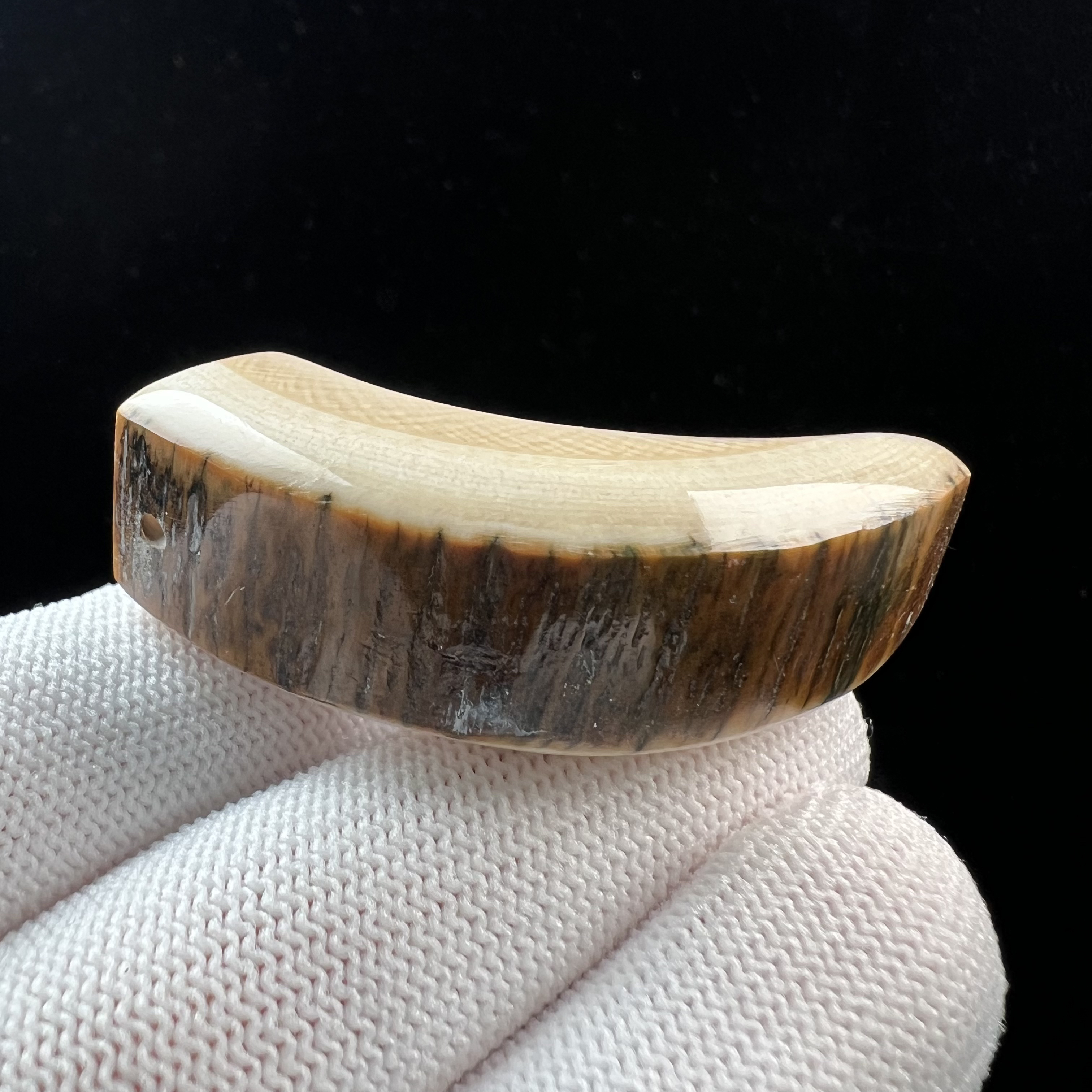 D4180天然猛犸牙 牙尖 53mm支持鉴定 假一罚四