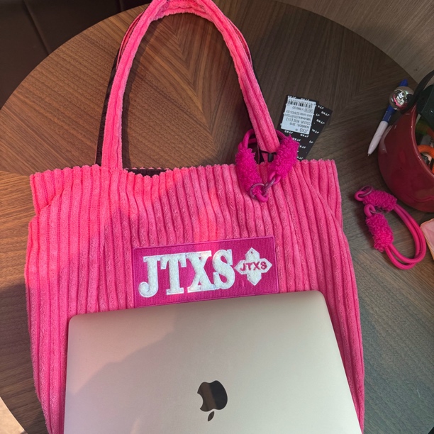 JTXS【原创设计】新款双面可背卡通毛绒单肩包大容量通勤休闲托特包