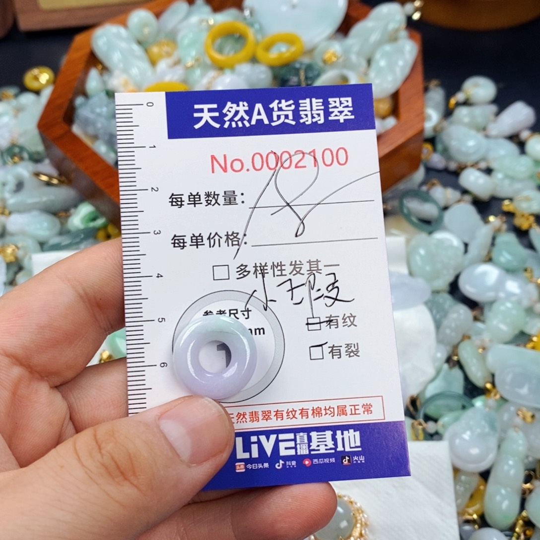 翡翠未镶嵌颈饰2100