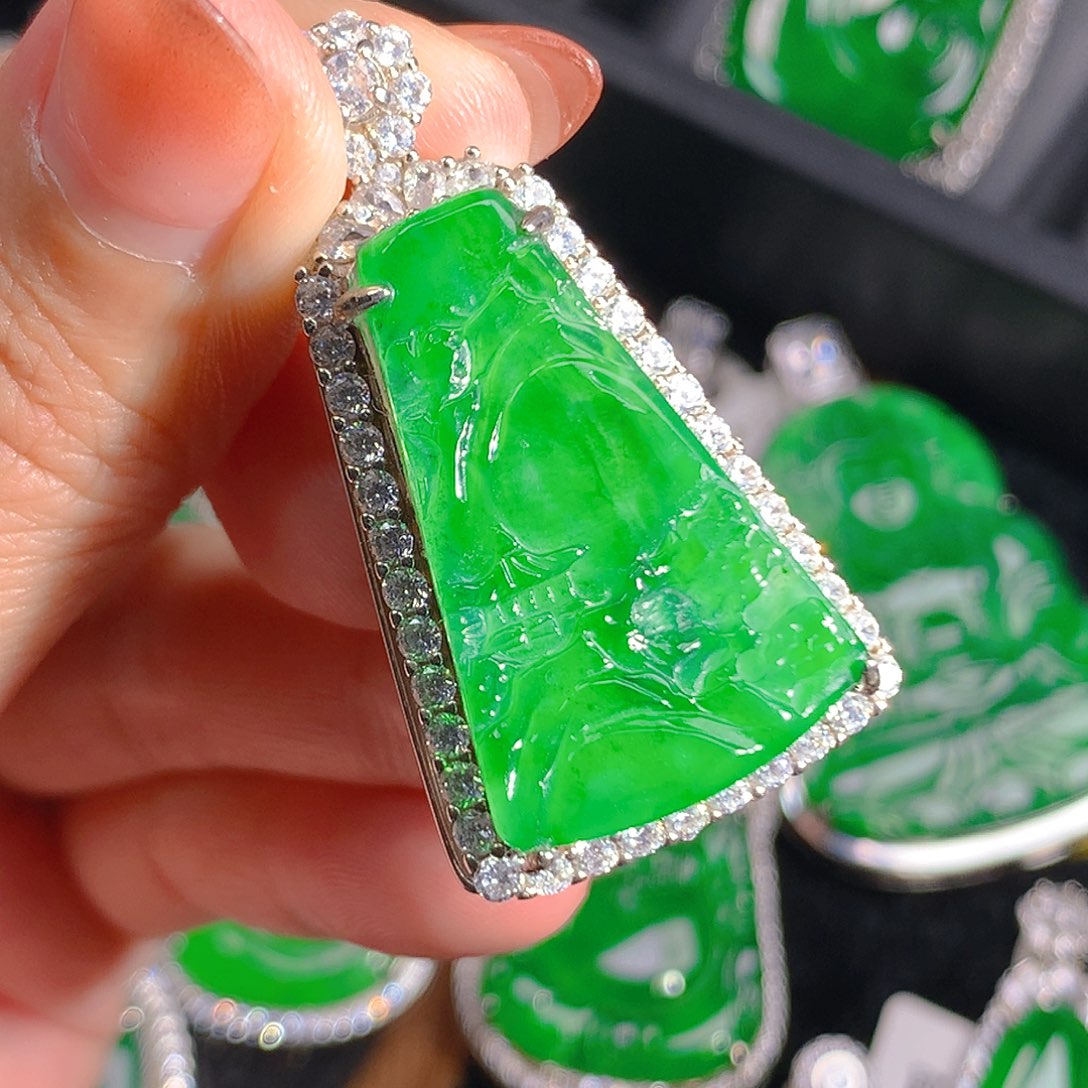 翡翠吊坠(不含链)未镶嵌