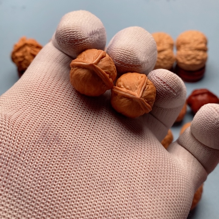 文玩核桃把件龙珠三棱