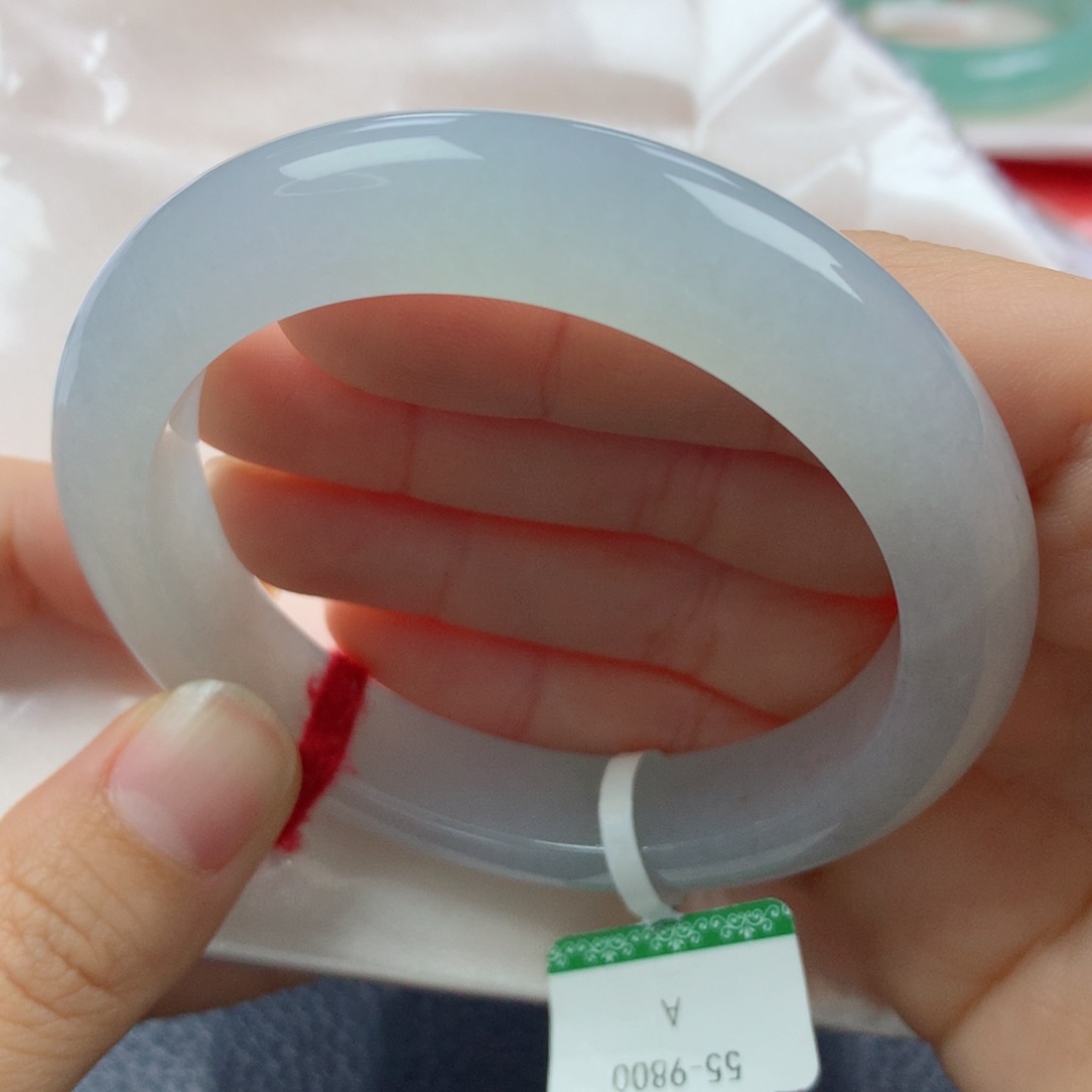 未镶嵌手镯翡翠缅甸天然翡翠A货55.4正