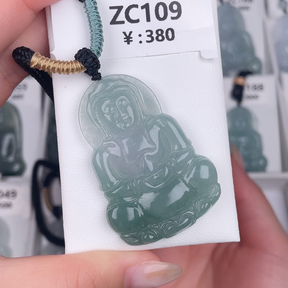 翡翠未镶嵌颈饰zc109