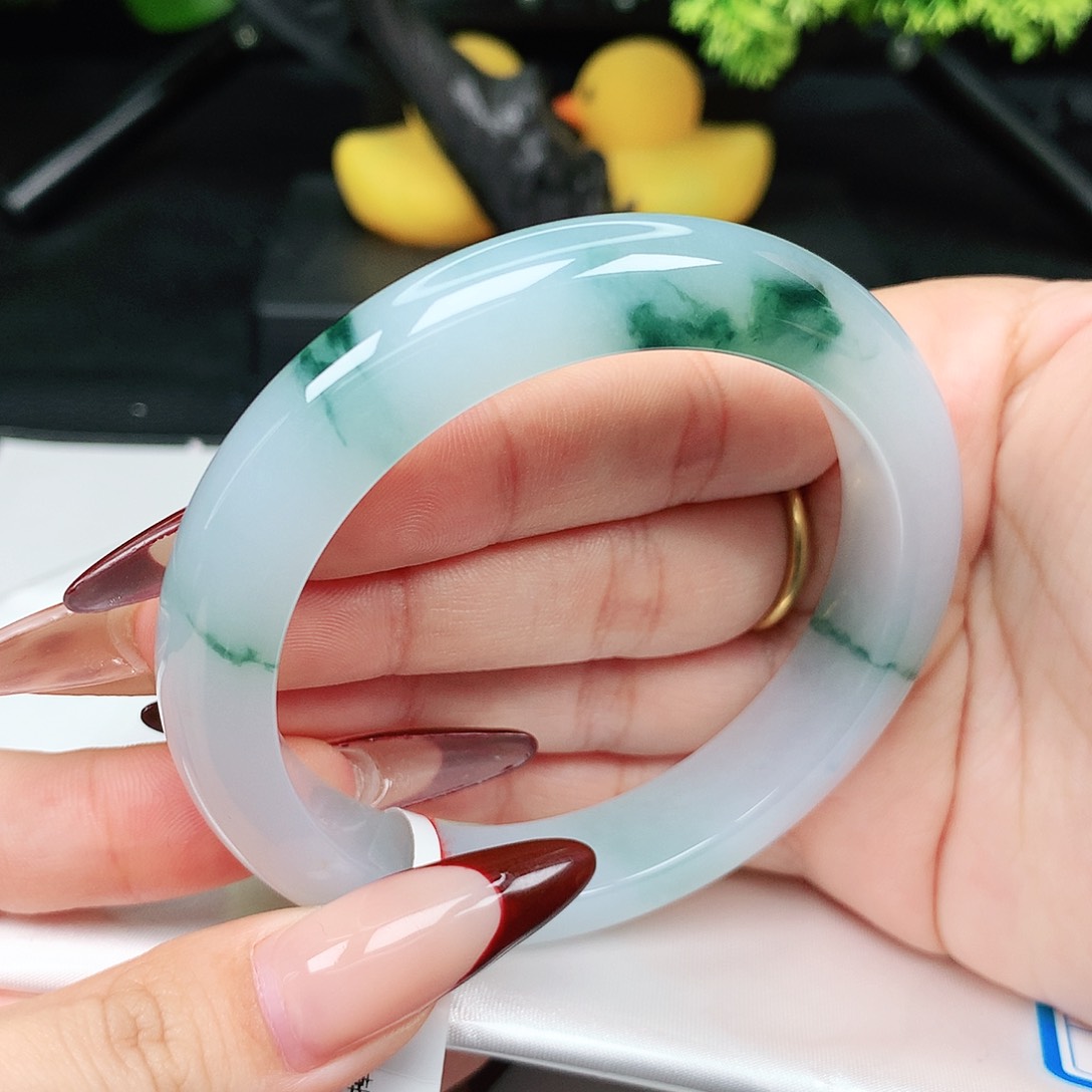 未镶嵌手镯翡翠59-60圈口