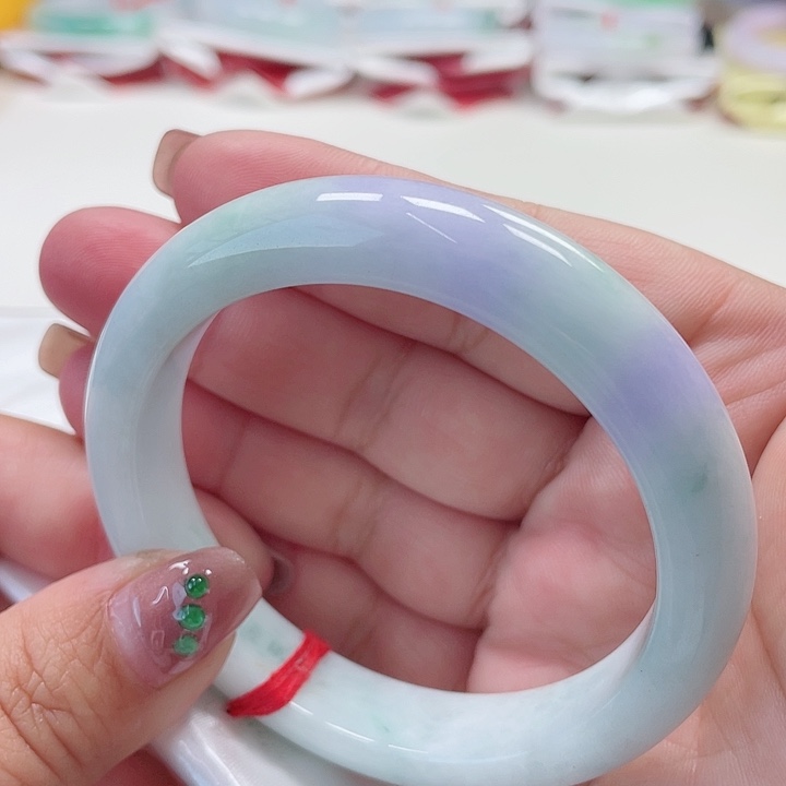 翡翠手镯未镶嵌缅甸翡翠手镯57圈