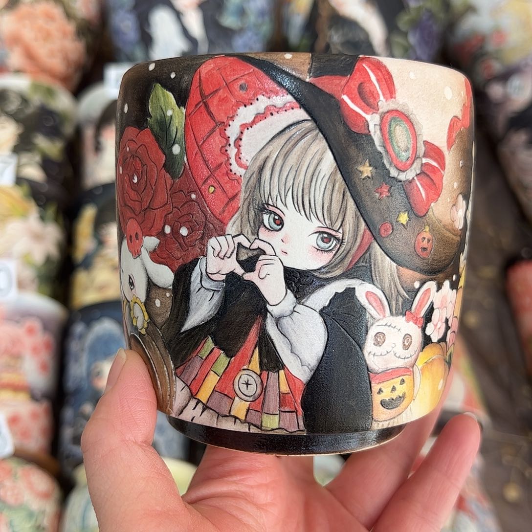 景德镇炫彩手绘口9.5