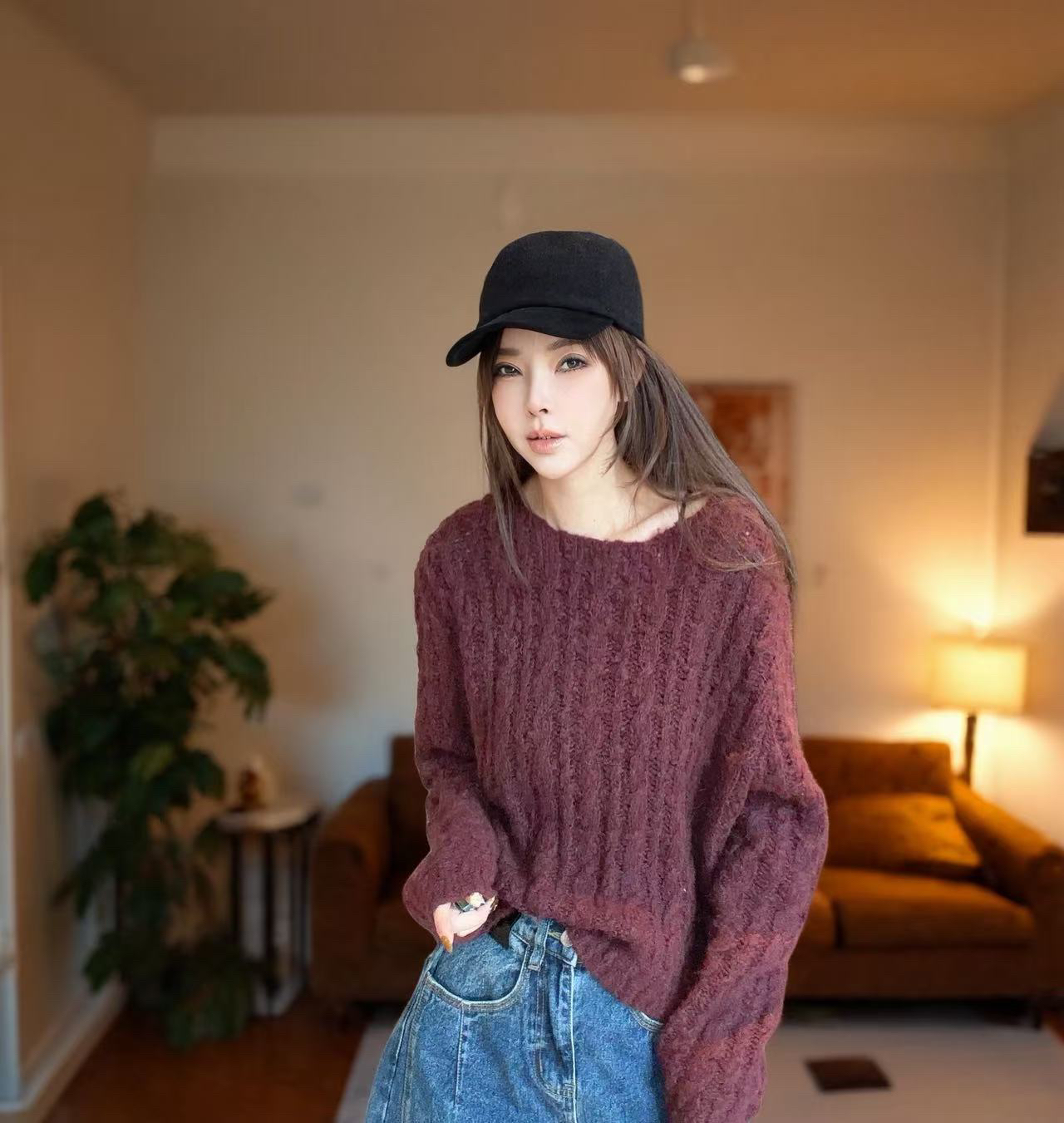 (丽丽推荐)高比例暖糯麻花毛衣