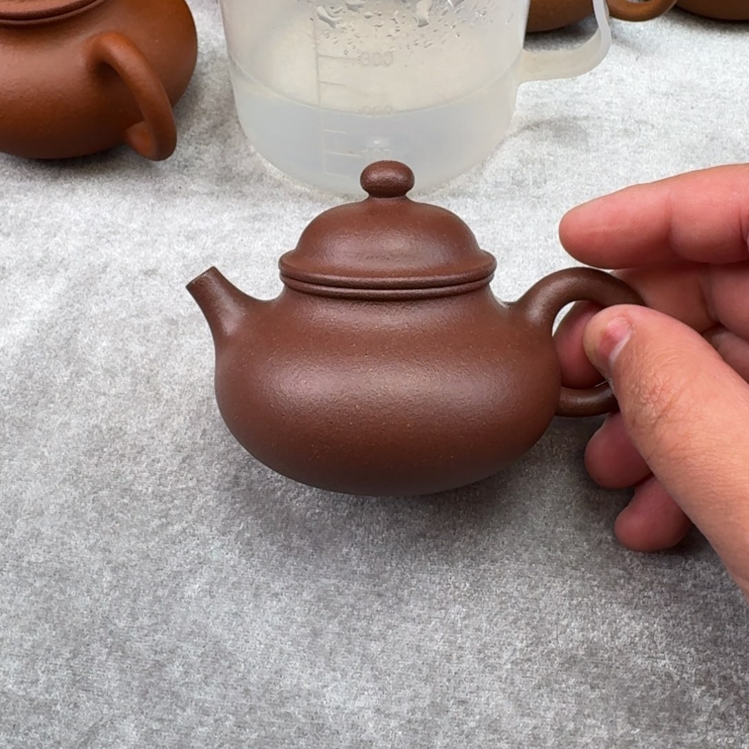 紫砂茶壶100cc桃花泥容天