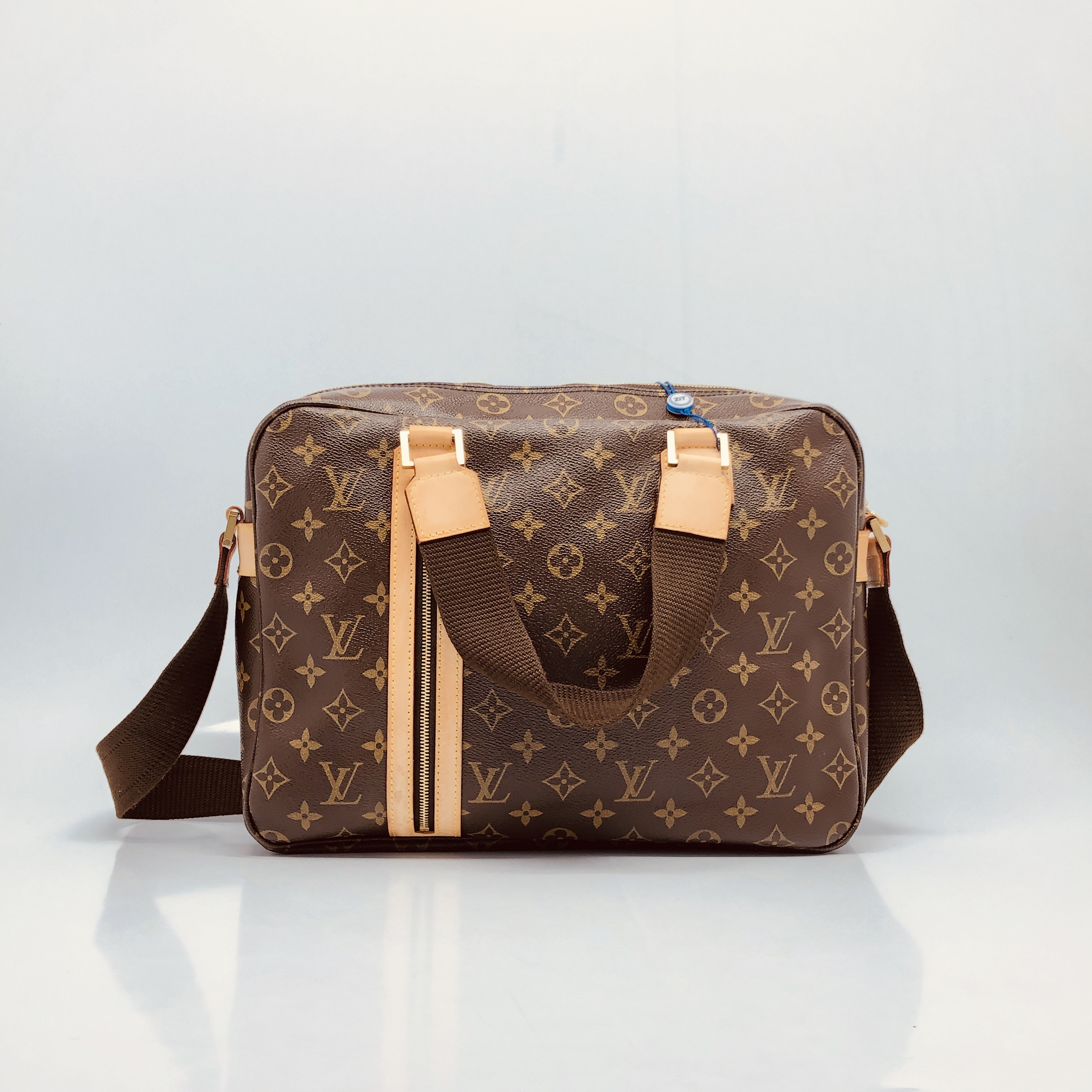 99新 LouisVuitton/路易威登 98新 棕花手提单肩包/4841号