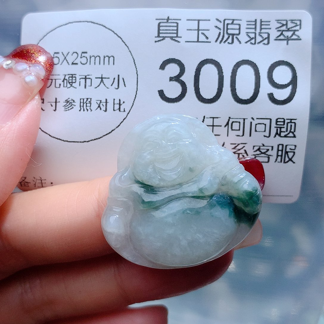 翡翠颈饰未镶嵌3009。