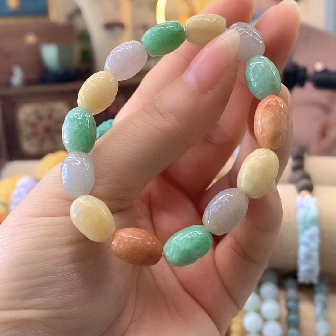 翡翠未镶嵌挂件翡翠手串