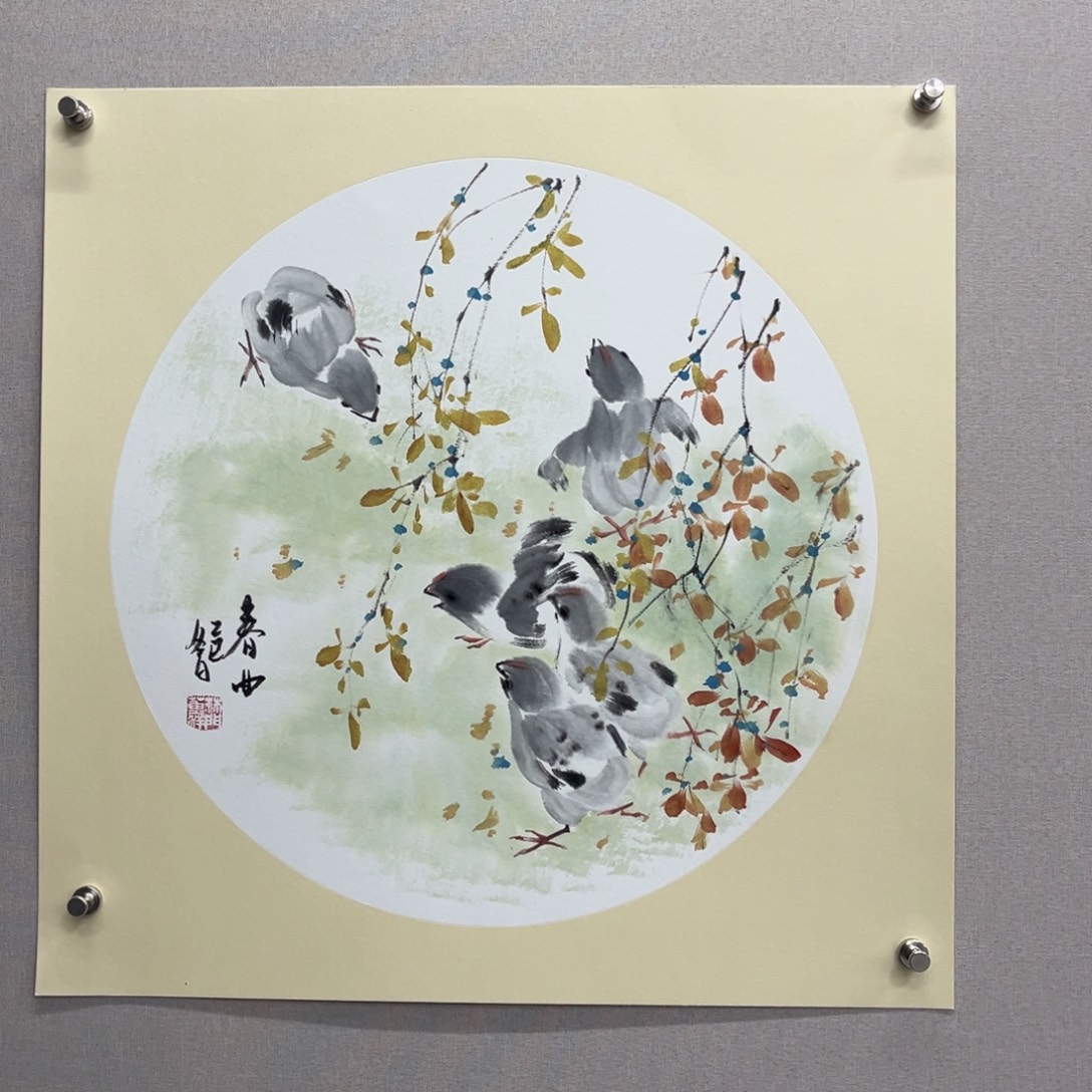 国画艺术家真人手绘