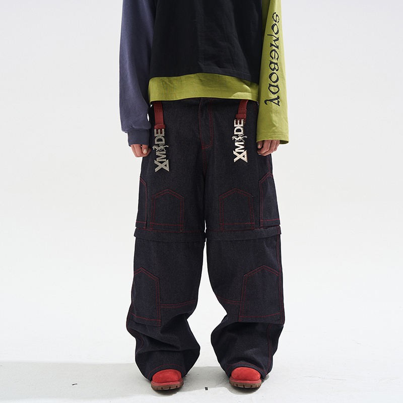 EXITMODE BY BLINDNOPLAN 25AW 原牛粗线baggy可拆卸工装裤