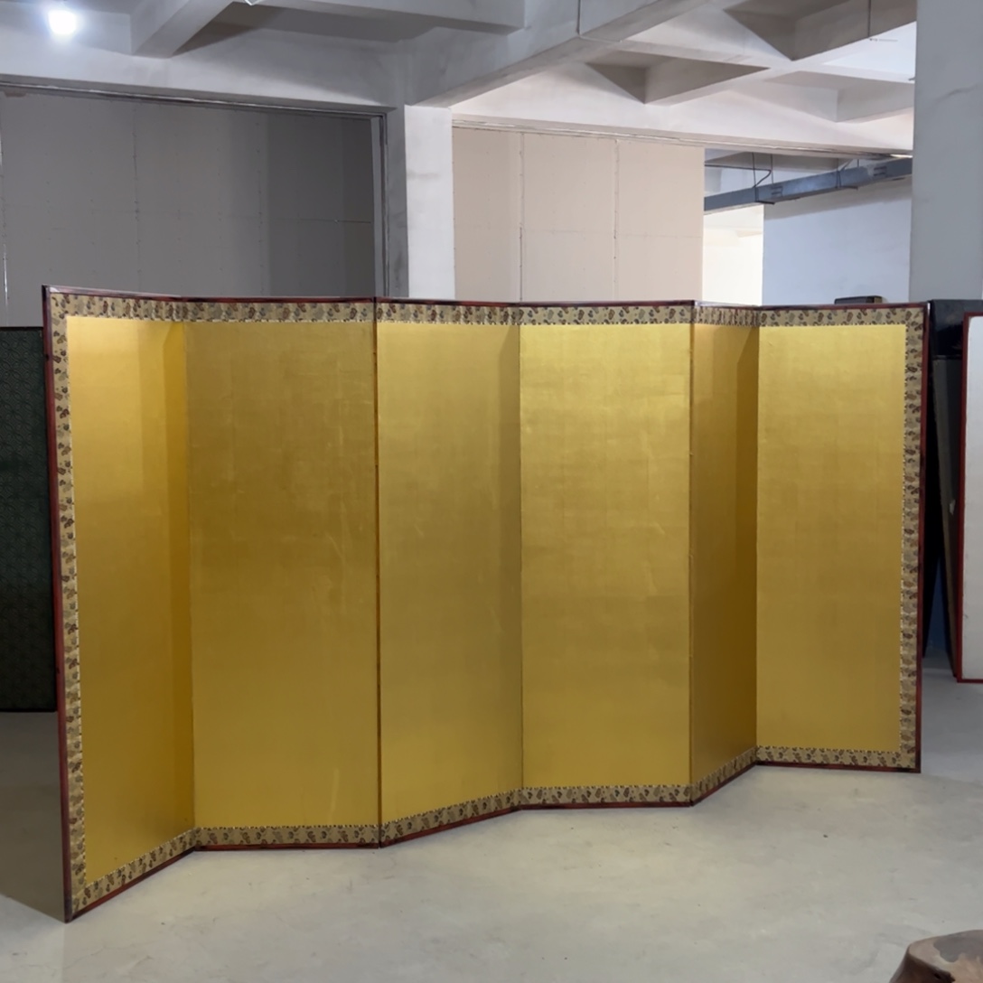 绘画屏风框画茶空间设计