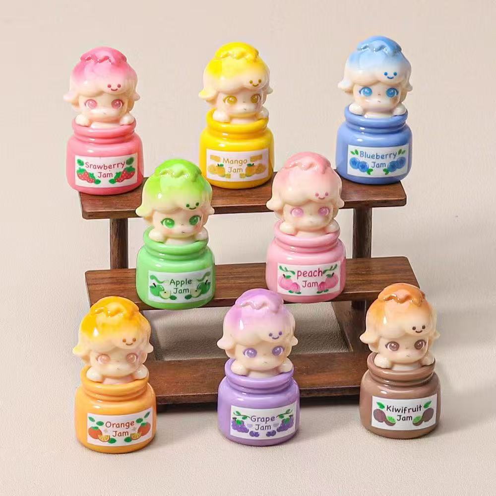 【迪迪果酱罐罐】树脂萌粒潮玩娃娃树脂DIY摆件配件对对碰