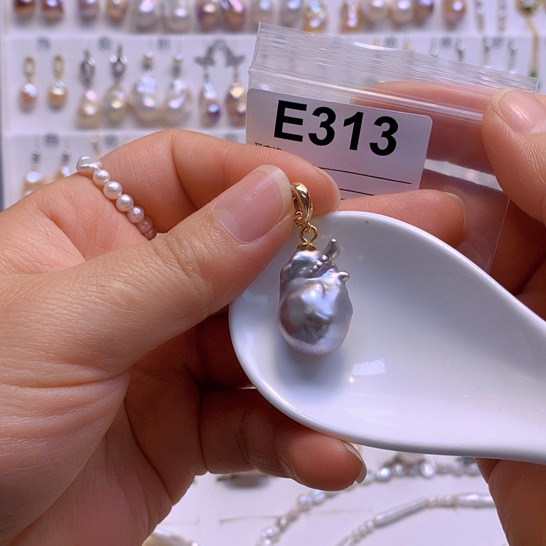 淡水珍珠颈饰银S925镶嵌