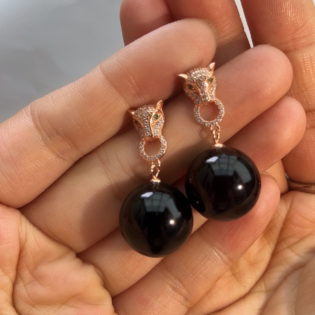 琥珀颈饰未镶嵌耳坠